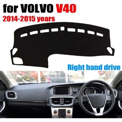 Car dashboard covers mat for VOLVO V40 2014-2015 years Right hand drive dashmat pad dash cover auto dashboard accessories
