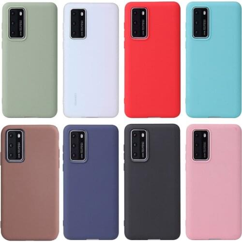 Simple Solid Color Ultrathin TPU Case For Huawei Y5P Y6P Y6S Y7P Y8P Y9S Y7 Prime 2019 Y9 2018 Honor V9 V10 V20 V30 Phone Cover
