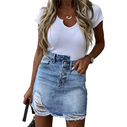 Pybcvrrd Denim Skirts For Women