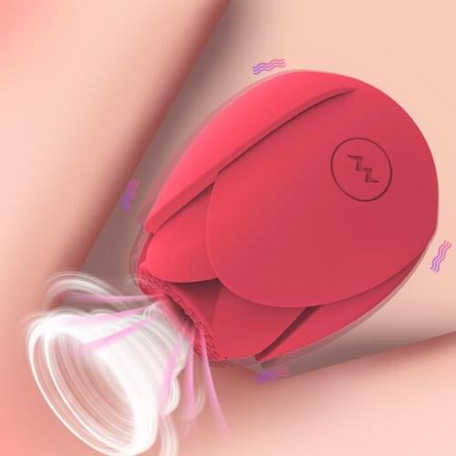Rose Vibrator Vagina Sucking Vibrator Intimate Good Nipple Sucker Oral Licking Clitoris Stimulation Powerful Sex Toys for Women
