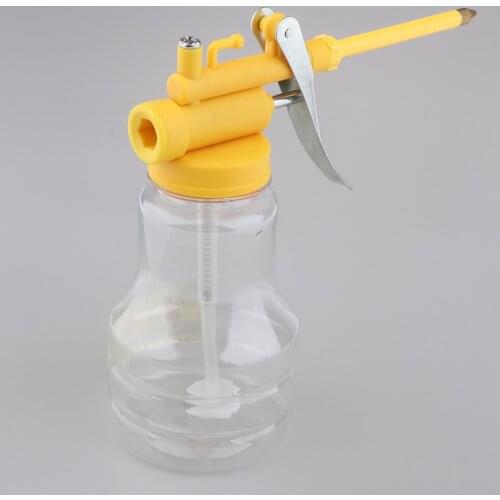 350g High Pressure Hand Pump Oiler Oil Pot Can Spray Gun Hose for Lubricants