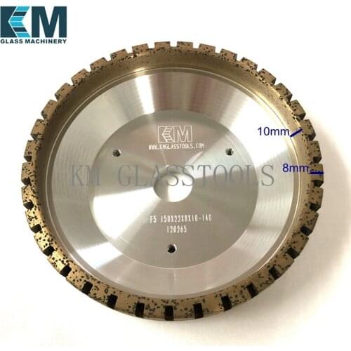 S10-CS5/Ultimate quality!Cup Diamond Wheel Size: 150xd-8x10mm for Glass Straight-line bevelling machine. Grinding wheel