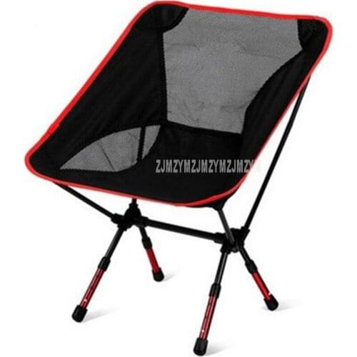 Outdoor Portable Seat Lightweight Fishing Beach Chair Portable Folding Camping Chair Stool Load Weight 150kg Height Adjustable