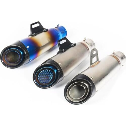 51mm 60MM Universal Modified Motorcycle carbon fiber Exhaust Muffler Pipe Escape Exhaust Moto For YAMAHA R6 MT10 sc FZ1 mt10