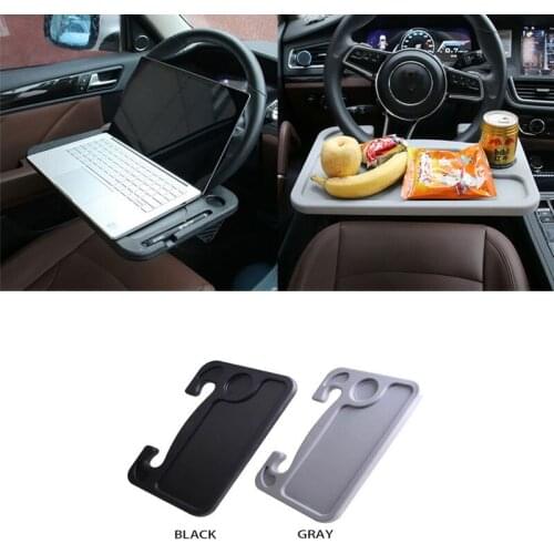 Universal Portable Car Desk Coffee Holder Laptop Computer Table Steering Wheel Tray Goods Auto Accessories cup Holders