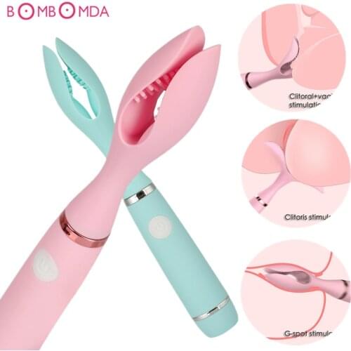 G-Spot Vibrator Adult Sex Toys for Women G-spot Dildo Vibrator Oral Clitoris Tongue Stimulator Blowjob Pussy Female Masturbator