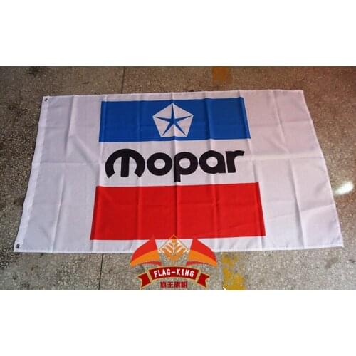 VINTAGE MOPAR RED WHITE BLUE Flag 3x5 FT Banner 100D Polyester Flag Brass Grommets