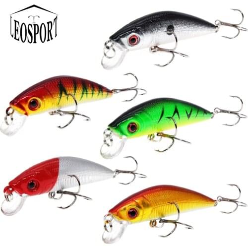 1 pcs High Quality Minnow Fishing Lure 10 Color Fishing Bait 7CM-7.4g Carp Fishing hooks Lead Hard Lure Fishing Tackle