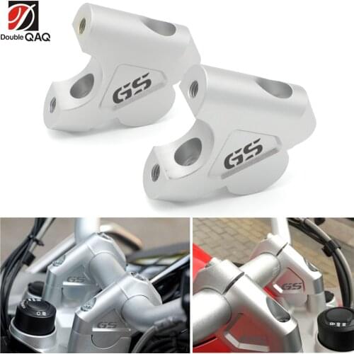 2PCS 32mm CNC Machining R 1200 GS R1200 GS Handlebar Risers Bar Clamp Extend Adapter With Bolts for BMW ADV 2014-2017 R1200GS LC