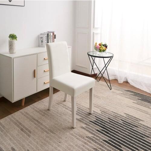 4/6/8 Pcs Solid Spandex Stretch Wedding Banquet Chair Cover Party Decor Dining Room Seat Cover 12 Solid Colors Slipcover D30