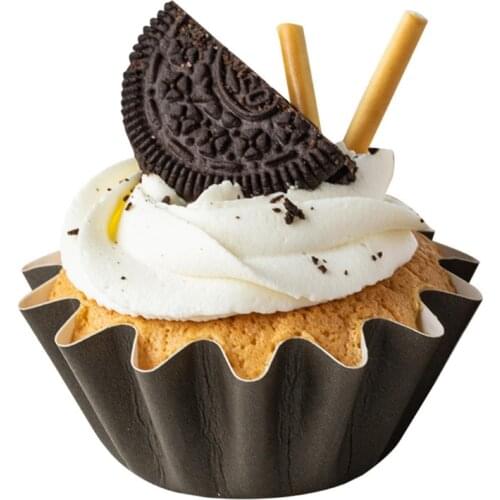 50pcs Wave Muffin Cupcake Liner Paper Cups Cake Wrappers Baking Box Case Party Tray Mold Decorating Tools