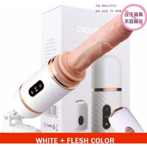 Coyote gun machine male and female automatic telescopic plug masturbation rod simulation dildo suction cup remote heating vibrat