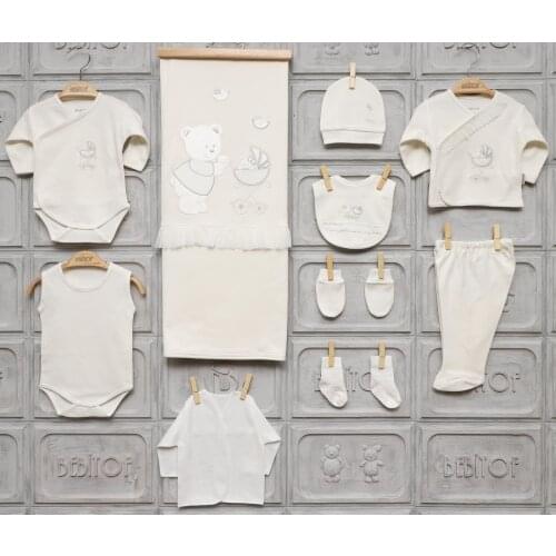 Bebitof Newborn Baby Girls Clothing Cotton Basic Essentials Clothes 10 Piece Layette Wellcome Home Gift Set 0 3 Months