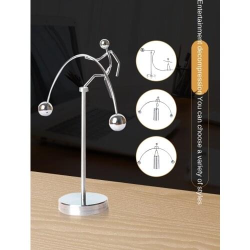 "Daruma" decompression balance small iron man creative furnishing articles desktop educational office toy