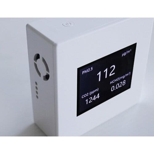 E-Air-060C Humidity Temperature PM1.0 PM2.5 PM10 particle counter CO2 carbon dioxide gas detector for air pollution monitor
