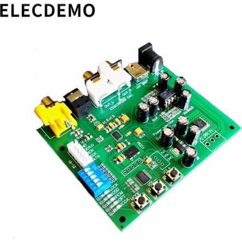 ES9038Q2MRCA output Bluetooth player Coaxial Fiber SPDIF Digital Audio DAC Decoder Board support 32bit 384k DSD64 128 256 A9-012