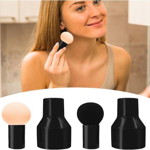 Non-latex Makeup Sponge Mushroom Head Powder Liquid Foundation Puff Dry & Wet Multi- Function Cosmetic Tool Storage Box