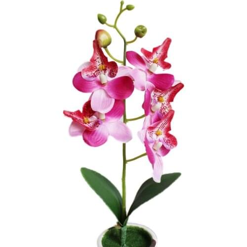 1Pc Artificial Flower Butterfly Orchid Garden DIY Stage Party Home Wedding Decor Festival Craft Decor Real Touch Flowers