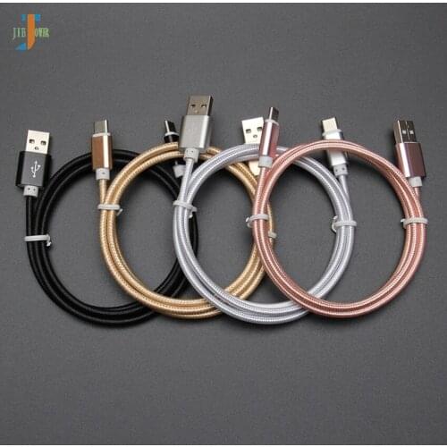 USB Type C Cable for Redmi Note 7 Nylon Braided Fast Charge Type-c Cable for Huawei USB C Cable 0.25m1.5m 1m 2m 3m 300pcs/lot