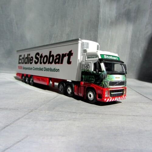 Diecast 1:76 Scale SCANIA R500 Eddie Stobarts Alloy Container Truck Model Gift Adult Collection Static Toys for Boys