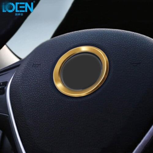 LOEN For bmw X1 X3 X4 x5 X6 e46 e39 1PC Car Sticker Car Styling steering wheel Decoration Decal Circle ring car stickers