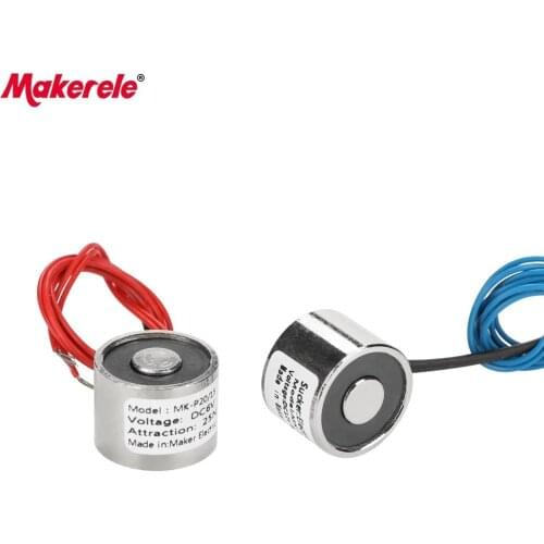 MK20/15 Solenoid Electromagnet Lifting 2.5KG/25N Holding Electric Magnet Solenoid Sucker Electromagnet DC 6V 12V 24V On Sale