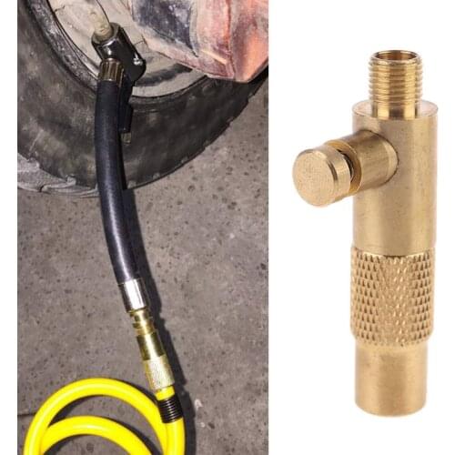 Car Tire Inflator Standard Fine Thread Air Compressor Pump Connector with Deflation function