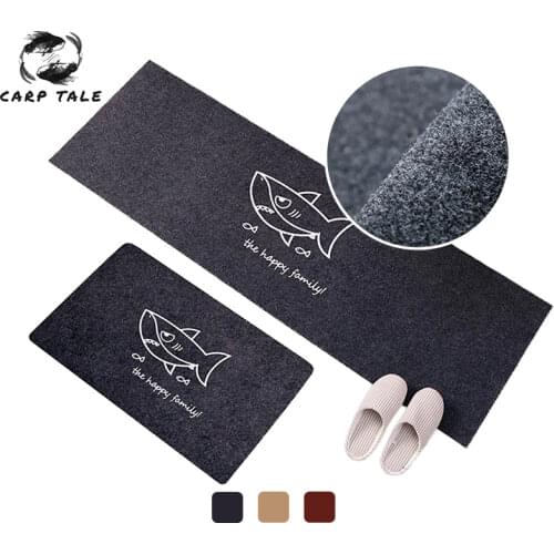 New Entrance Door Floor Mat Rectangle Shape Solid Color Rugs Non-Slip Carpet Welcome Doormat For Hallway Bathroom Kitchen