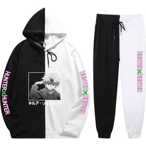 New 2021 Anime HUNTER X HUNTER Hoodie Pants Casual Men Women Tracksuits Casual Jogging Suits Harajuku