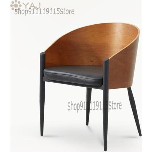 Dining Chair Fashion Iron Foot Wai Chair Leisure Chair Reception Negotiation Chair Koster Chair Modern Designer Chair Restaurant