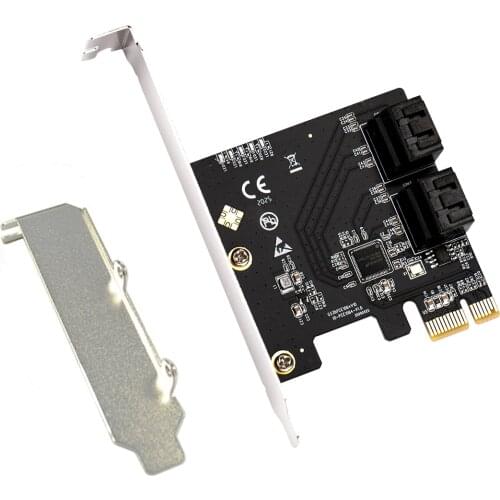 Chia mining PCIe 3.0 x1 to 4 Ports 6G SATA III 3.0 Controller Expansion Card