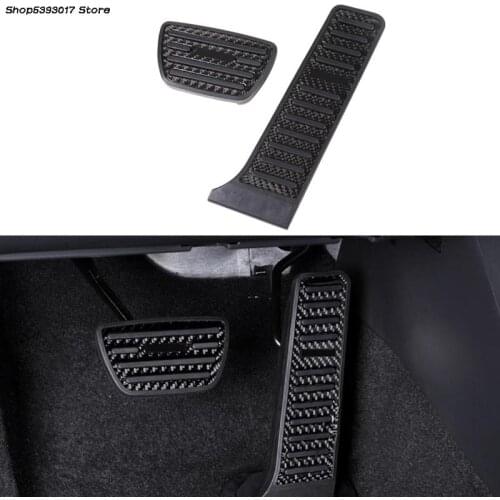 Aluminum Alloy Foot Pedal Accelerator Gas Fuel Brake Pedal Rest Pedal Pads Mats Cover For Toyota RAV4 RAV-4 2019 2020 2021