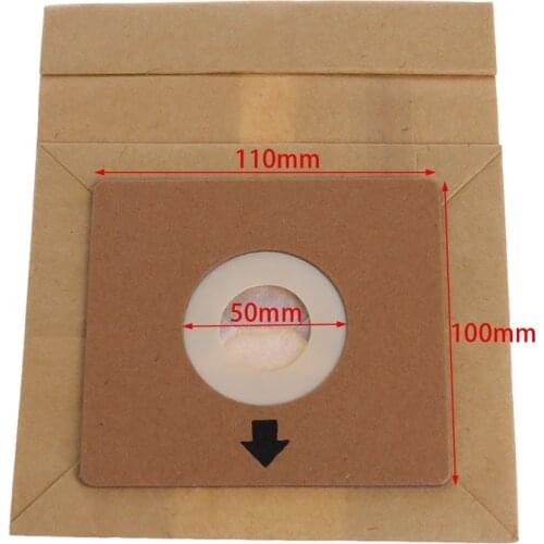 15Pcs Vacuum Cleaner Dust Paper Bags 100*110mm Diameter 50mm Accessories Parts A6HB