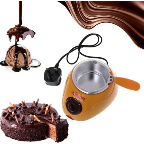 Electric Heating Chocolate Candy Melting Pot Fondue Fountain Machine Kitchen Baking Tool
