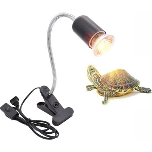 Reptiles Amphibians Turtle Clip-on Lamp Bulb Holder E27 for Aquarium UVA UVB Bulbs Light Holder Lizard Snake Ceramic Lamp Holder