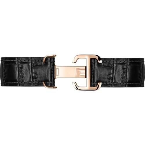 Genuine Leather Strap with 316L Stainless Steel Buckle width 20mm AGELOCER Original Watch Spare Part