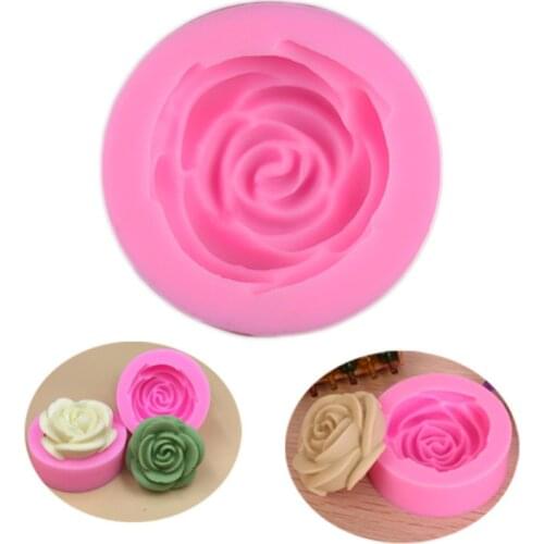 3D Rose Silicone Fondant Cake Mold Baking Decorations Flower Cake Decorations Mold Baking Tools