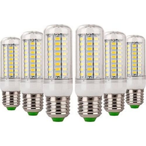 Candle Lights E27 LED Corn Lights 72LEDs 69leds Corn Lamp Decorative Warm Cold White llamparas led Chandelier 220-240V for Home