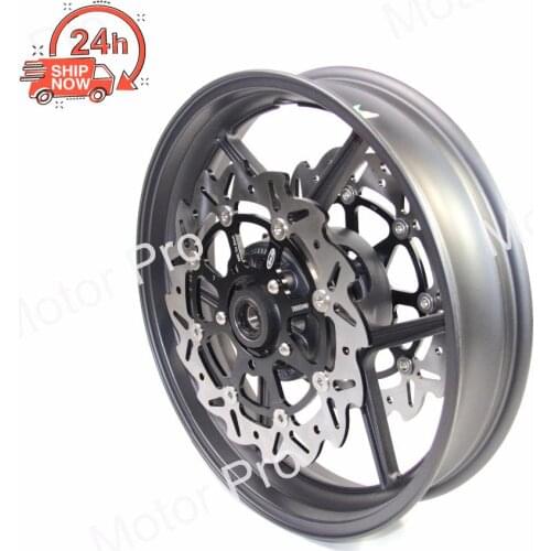 For Kawasaki NINJA ZX10R ZX-10R 2004 2005 Front Wheel Rim Brake Disc Disk Rotor Motorcycle Accessoires CNC Aluminum BLACK 04 05