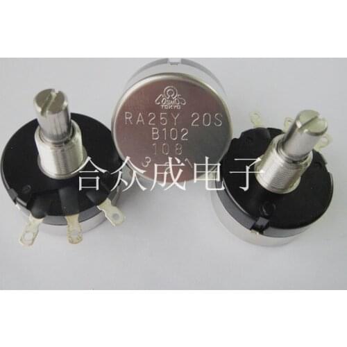 [VK] Electric actuator potentiometer RA25Y20SB102 Japan imported single-turn around potentiometer switch