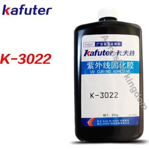 High Quality 2pcs 250g kafuter K-3022 UV glue uv curing adhesive PVS ABS Acrylic plexiglass glue