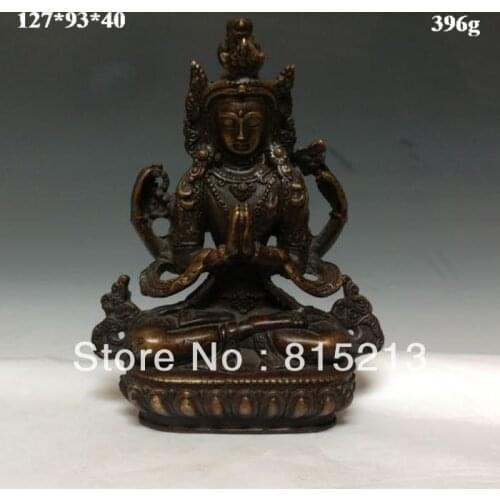 Wang 00069 Chinese Bronze Statue-- Buddha