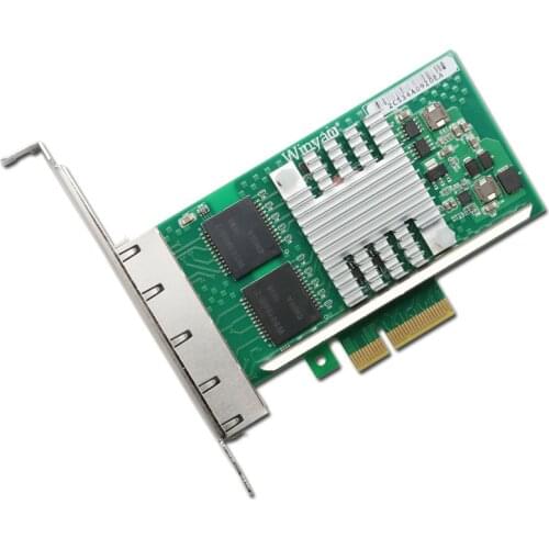 Winyao WYI350T4 RJ45 PCI-E Gigabit Ethernet Network Adapter Card NIC intelI350-T4 I340-T4