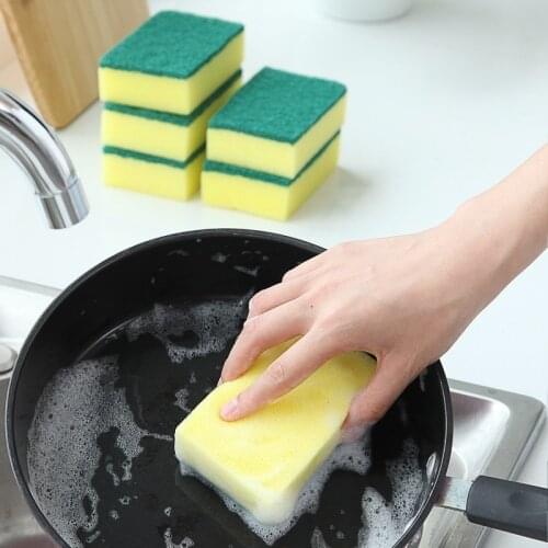 1Pcs Sponge Wipe Dish Cleaning Brush Wash Brush Cleaning Tool Washing Towels Decontamination Scouring Pad Kitchen Accessories