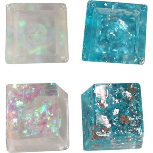 1PC Handmade Customized OEM R4 Profile Resin Keycap Keyboard RGB Translucent Keycap