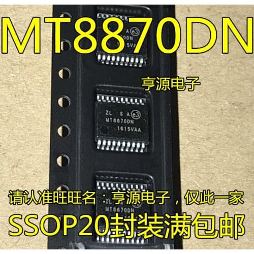 100% New&original In Stock 5pcs/lot MT8870DN MT8870 MT8870DNR1 SSOP20
