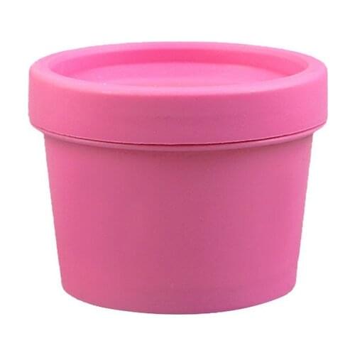 100pcs Empty Jar Pot 50g Rose Red Plastic Cosmetic Makeup Face Cream Container Ice Cream Pot with Inner Lid