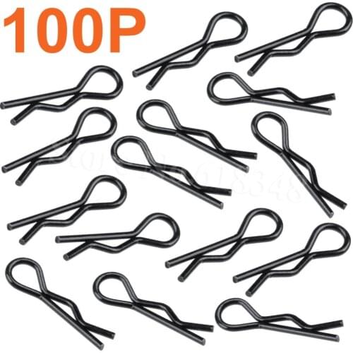 100-Pack Micro Body Clips Pins For 1/18 Scale WLtoys A959 A949 A969 A979 K929 RC Car Spare Parts