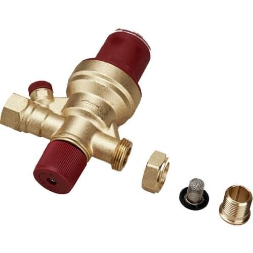 4in1 Wall mounted boiler heating and cooling brass automatic water supply valve Multifunctional cut off filter check valve