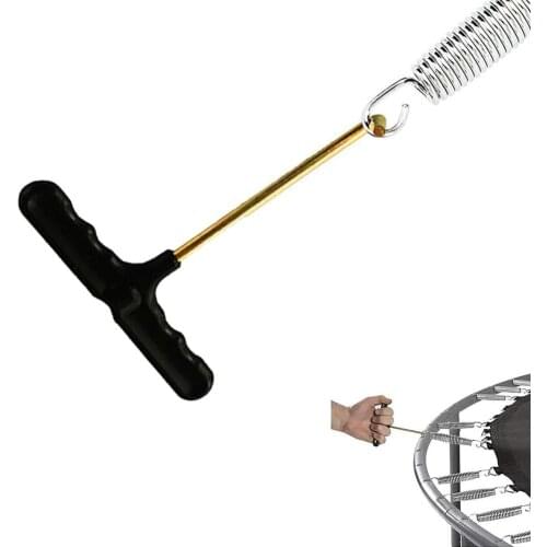 5pcs Outdoor Trampoline Spring Pull Tool T-Hook Children Jumpping Bed Springs Install Puller Durable Hook Trampoline Accessories